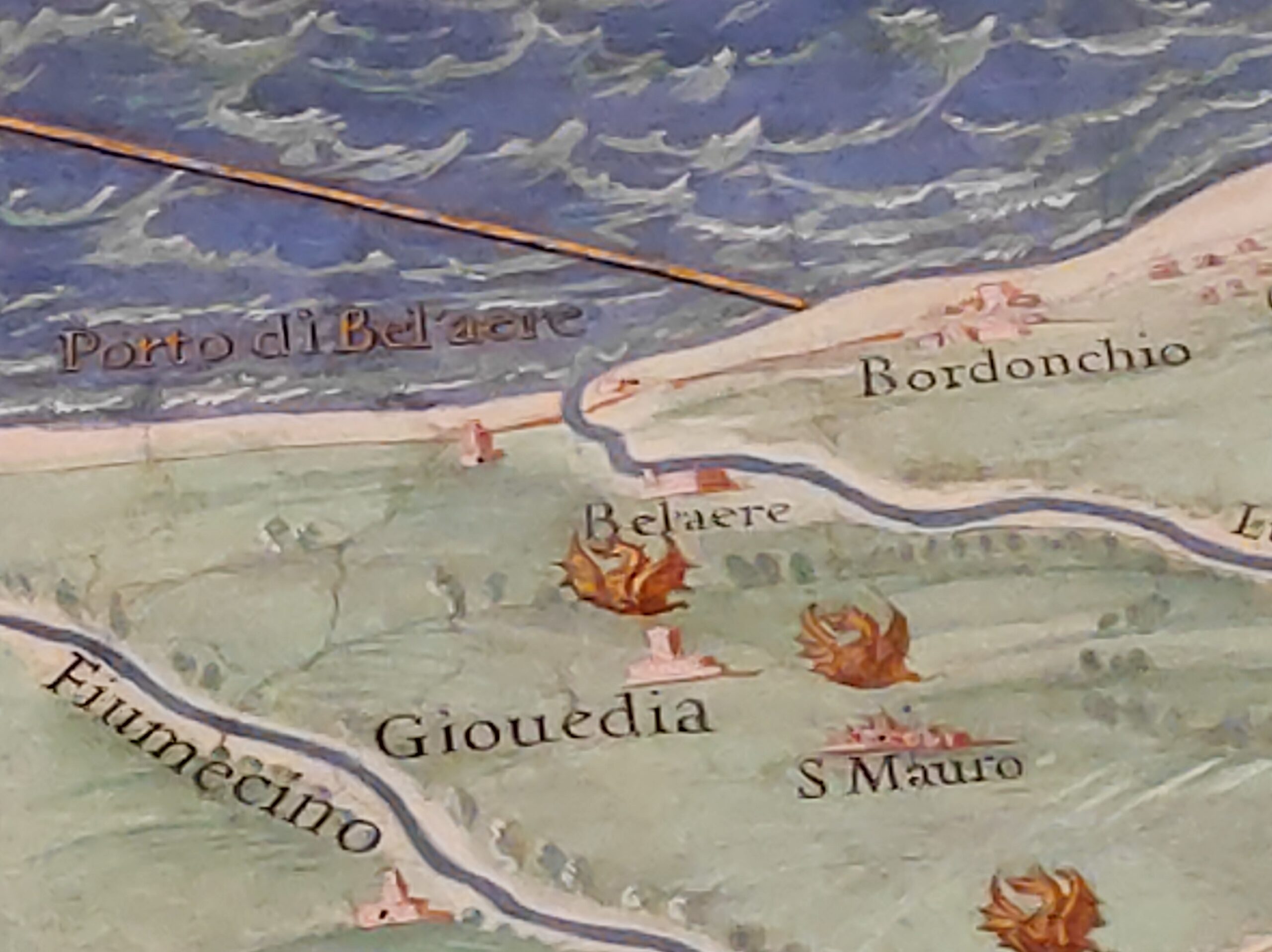 Particolare di Bellaria nella Galleria delle Carte Geografiche dei Musei Vaticani