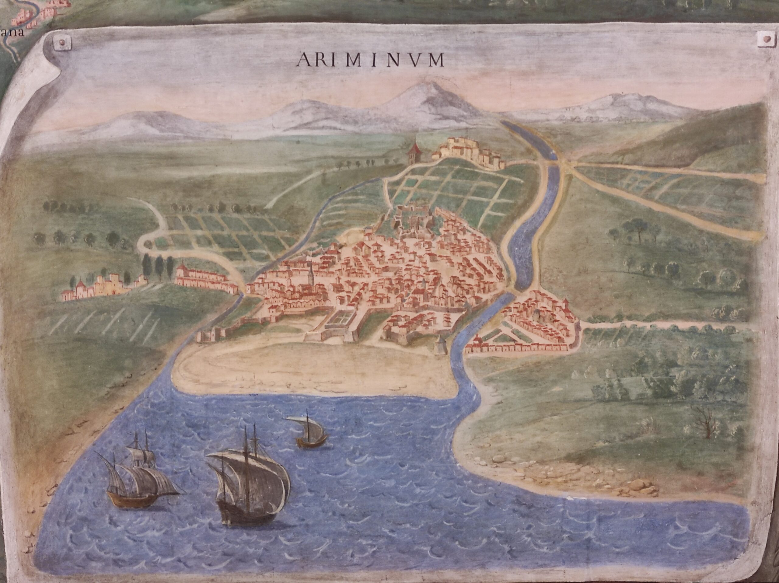 La mappa di Rimini nella Galleria delle Carte Geografiche dei Musei Vaticani