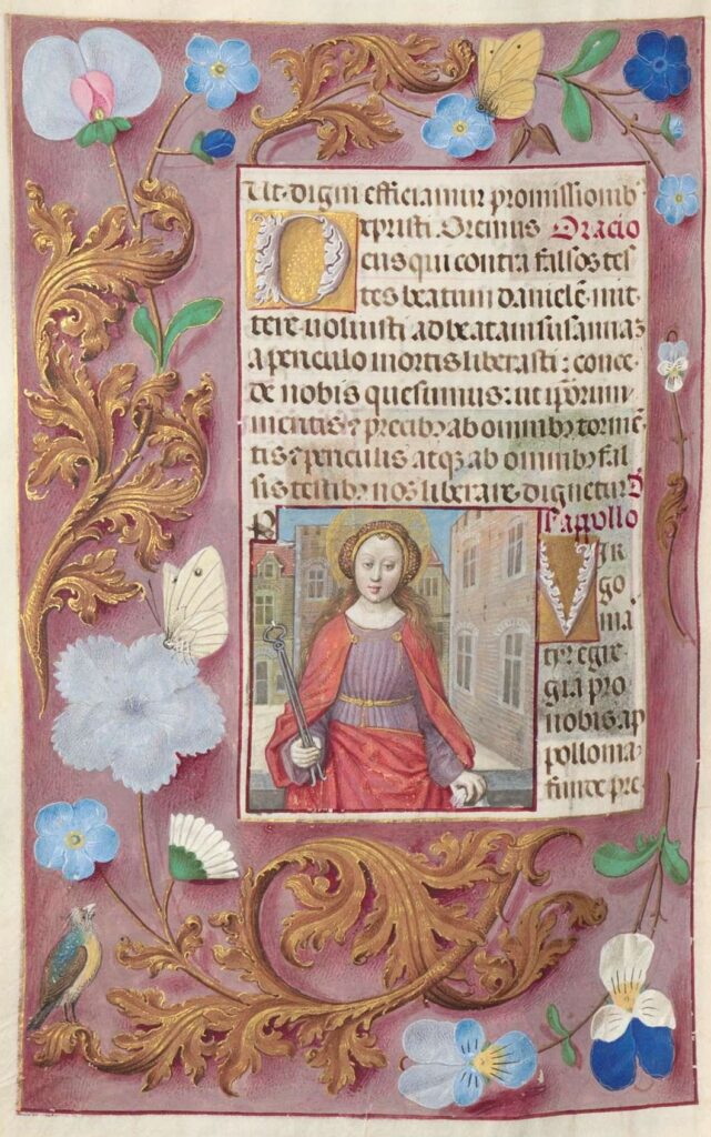Santa Apollonia- Stundenbuch (Livre d’heures) fine XV secolo