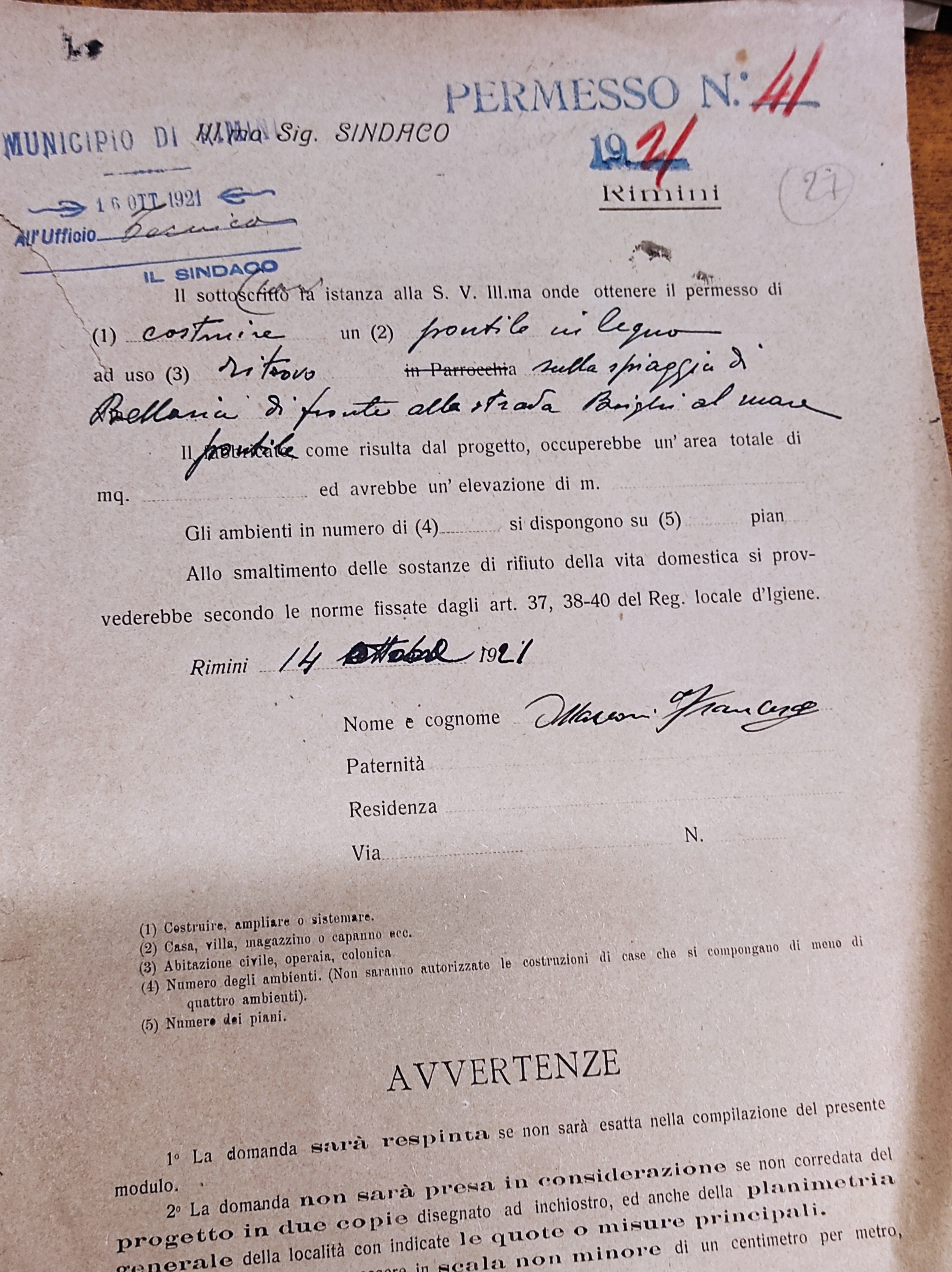 Piattaforma Norge - ©Archivio di Stato di Rimini