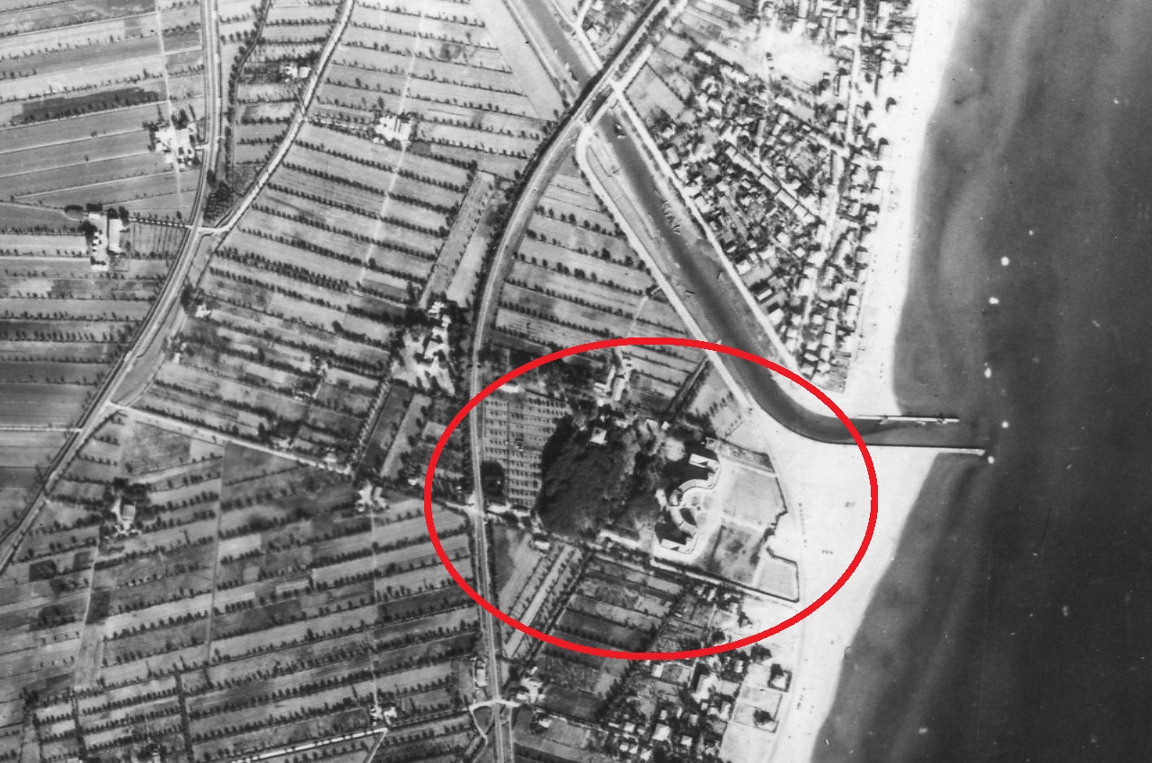 La colonia Roma vista dall'alto - foto RAF agosto 1943