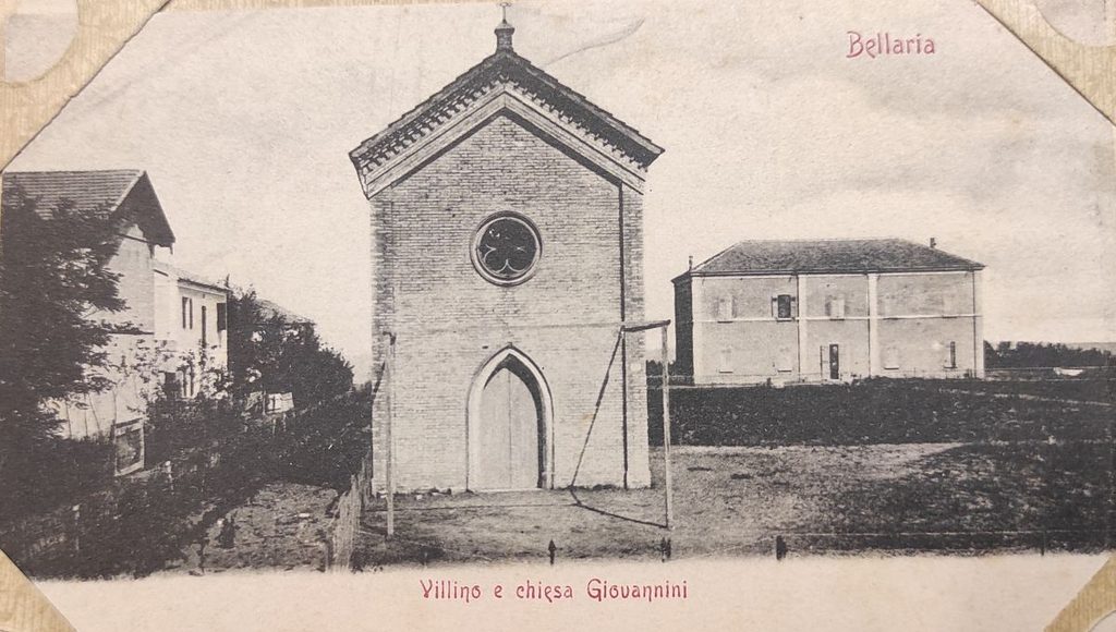 La chiesina e in fondo il villino, poi pensione, Giovannini