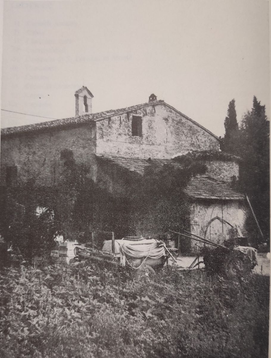i resti dell'Abbazia qualche anno fa