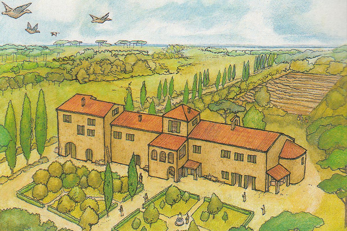 Ricostruzione dell'Abbazia di Donegaglia, Cecilia Coppola, 1994