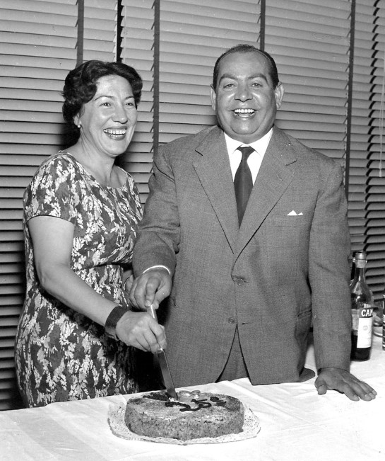 Libia ed Ezio Giorgetti in una foto dei primi anni del dopoguerra