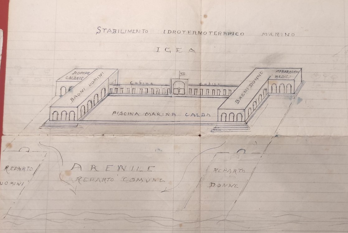 Disegno di Vittorio Belli, in Carte Belli - Biblioteca Gambalunga di Rimini