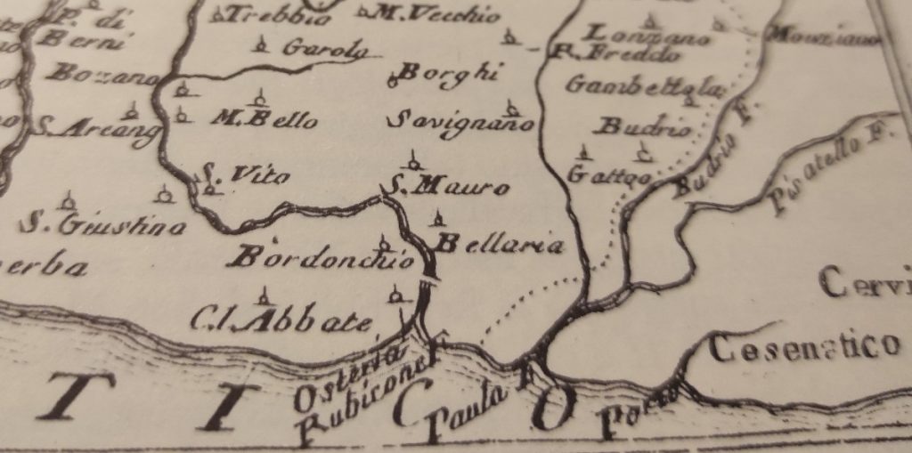 1706 - La carta Diocese di Rimini nella Romagna particolare