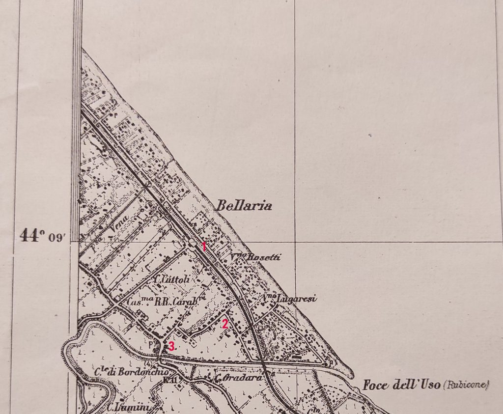 carta IGM — f 101 Bellaria — parte di Bellaria